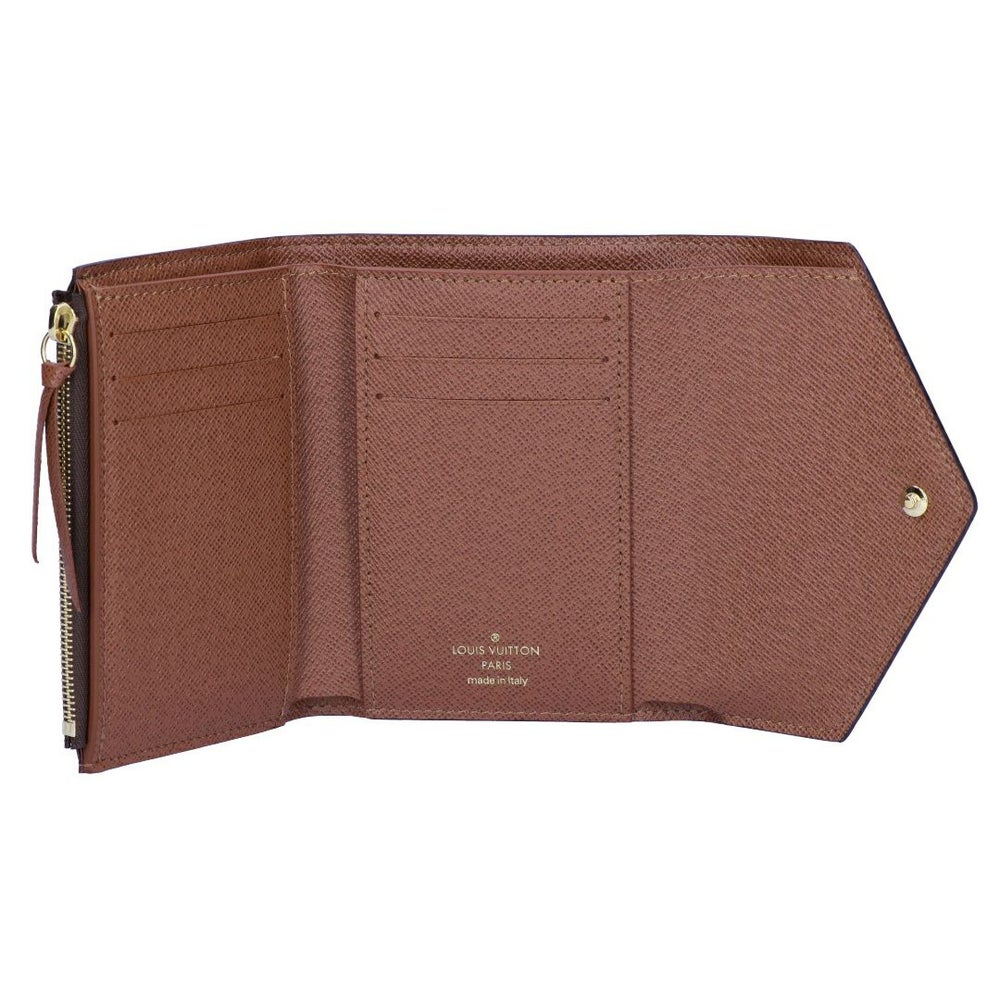 ルイヴィトン LOUIS VUITTON 折財布 三つ折り財布 コンパクトウォレット ポルトフォイユ・ヴィクトリーヌ M62472 ブラウン