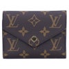 ルイヴィトン LOUIS VUITTON 折財布 三つ折り財布 コンパクトウォレット ポルトフォイユ・ヴィクトリーヌ M62472 ブラウン