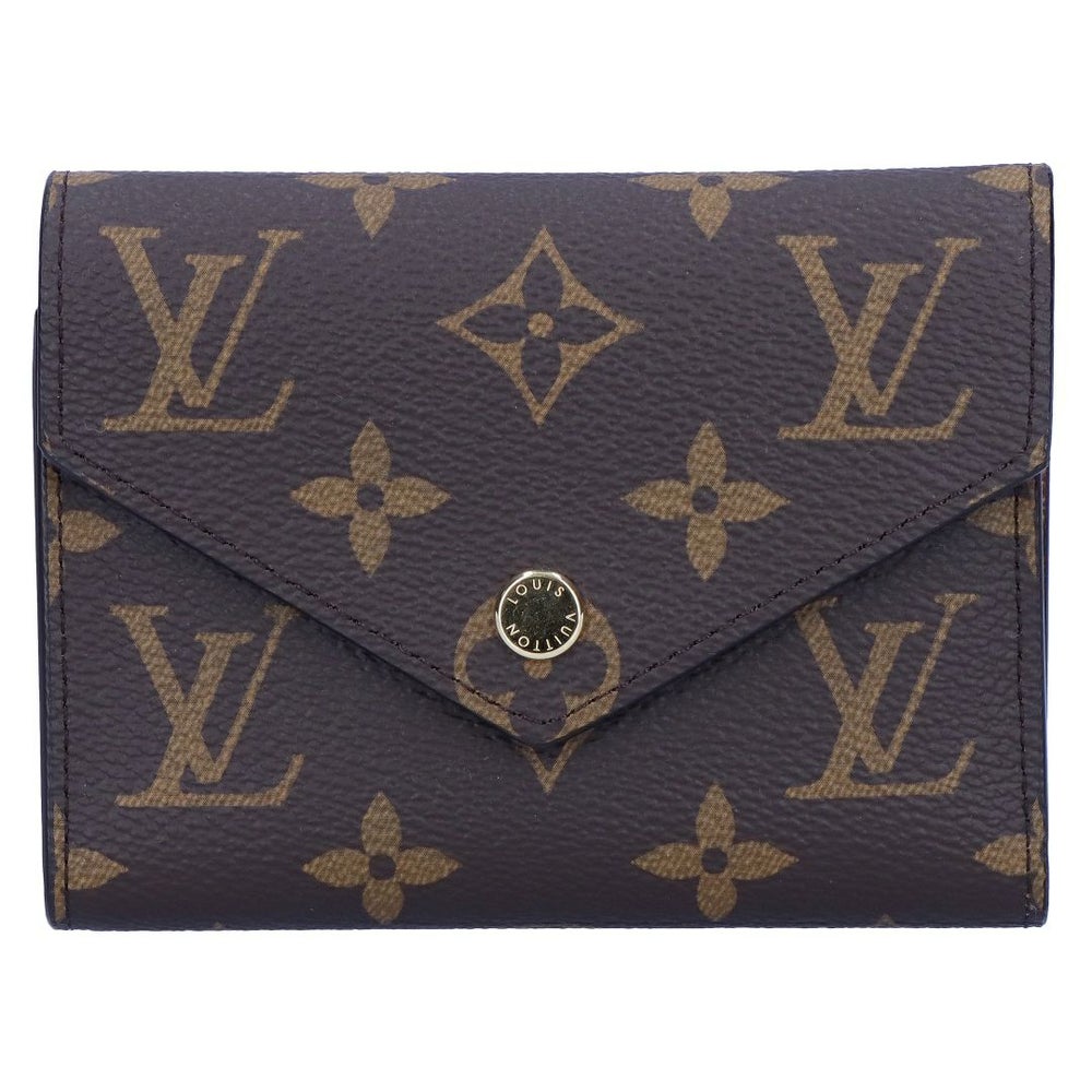 ルイヴィトン LOUIS VUITTON 折財布 三つ折り財布 コンパクトウォレット ポルトフォイユ・ヴィクトリーヌ M62472 ブラウン