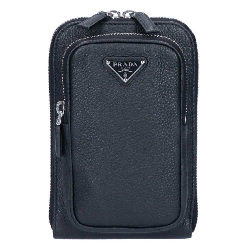 プラダ PRADA ショルダーバッグ レザースマートフォンケース スマホケース スマホショルダー スマホポーチ スマートフォン ポーチ VIT.DAINO ヴィッテロダイノ 2ZH195 2BBE F0002 NERO
