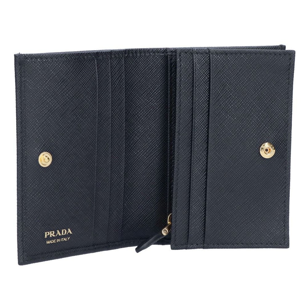 プラダ PRADA 折財布 二つ折財布 コンパクトウォレット SAFFIANO TRIANG サフィアーノトライアングル 1MV021 QHH F0002 NERO