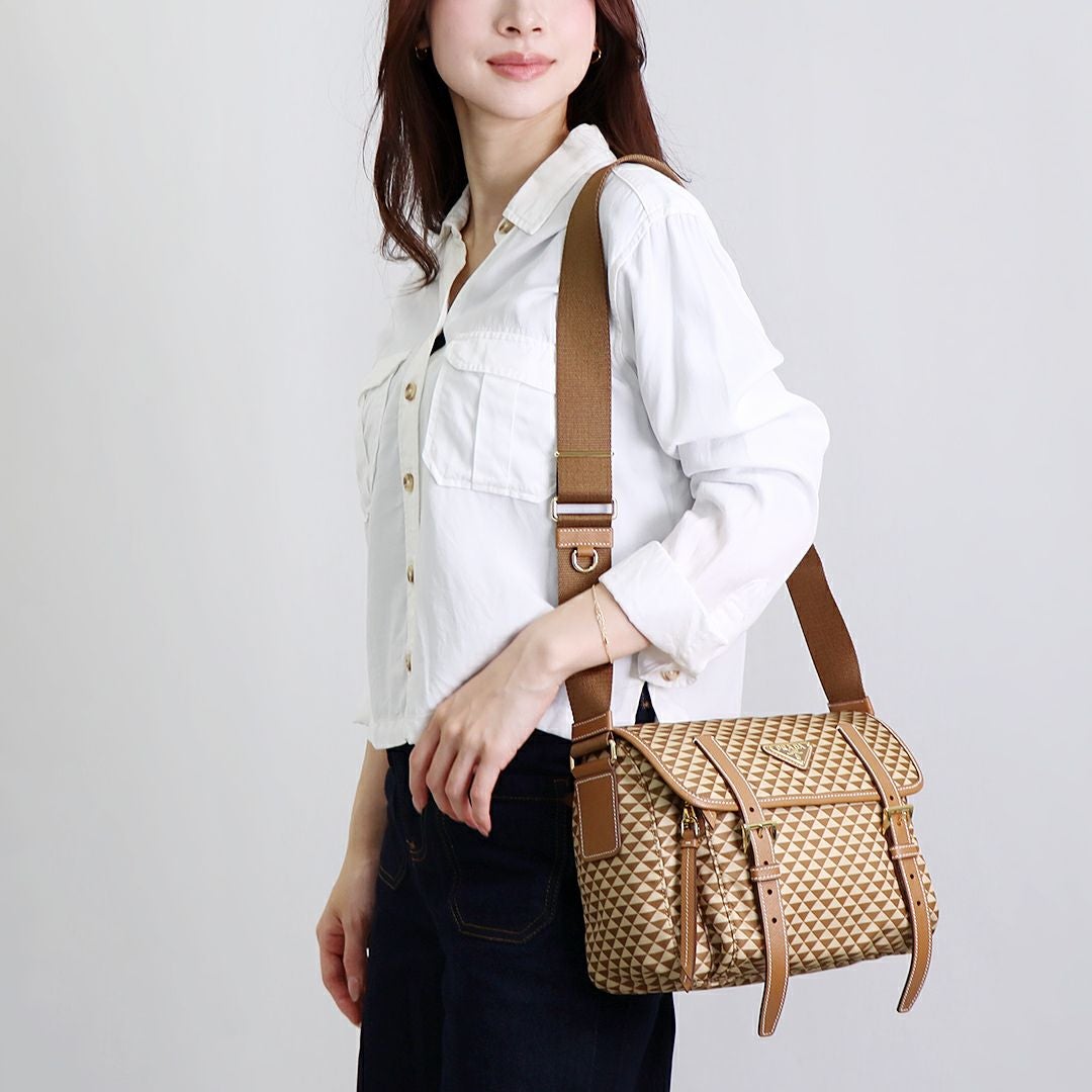 プラダ PRADA ショルダーバッグ PATTINA TESSUTO TRIANGO 1BD383 2HGX