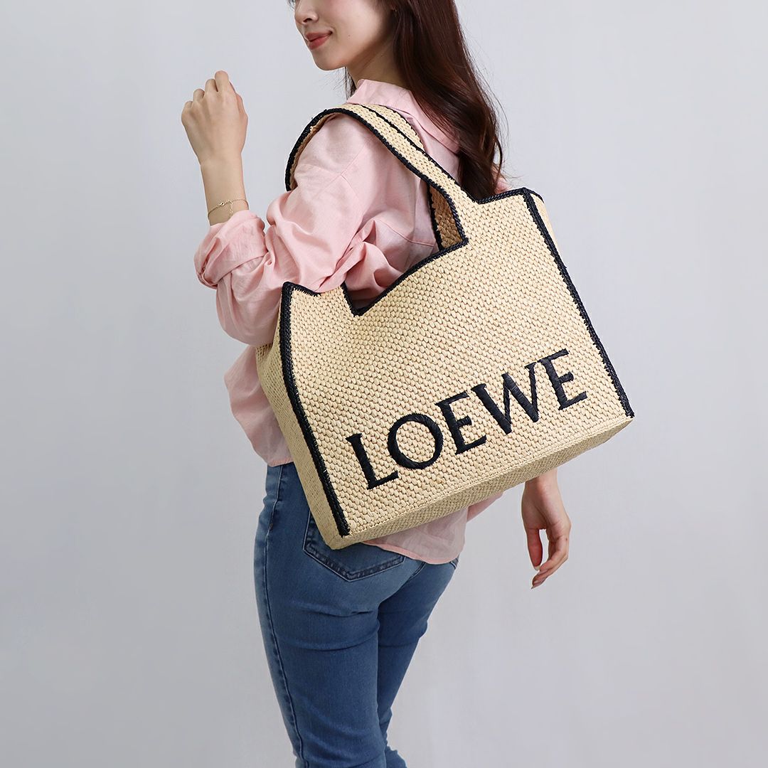 ロエベ LOEWE トートバッグ かごバッグ ロエベフォントトート ラージ