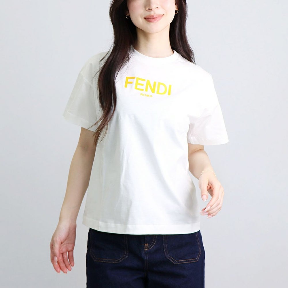 フェンディ FENDI キッズ 半袖Tシャツ 大人もOK JUI1377AJ F0TU9 GESSO
