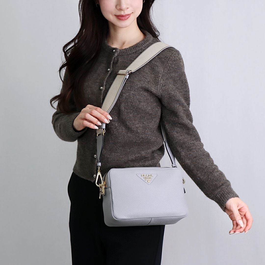 プラダ PRADA 2WAYバッグ SOFT GRAIN 1BH216 2CYS F0ES7 NERO C 【お