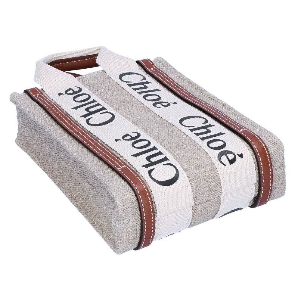 クロエ CHLOE 2WAYバッグ WOODY NORTH SOUTH CHC24AP243I26 90U WHITEBROWN1 MINI TOT