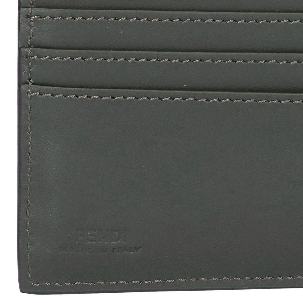 フェンディ FENDI メンズ 折財布 二つ折財布 小銭入れ無し 7M0356 AFF2 F1QCZ MILITARE+TBMR+P