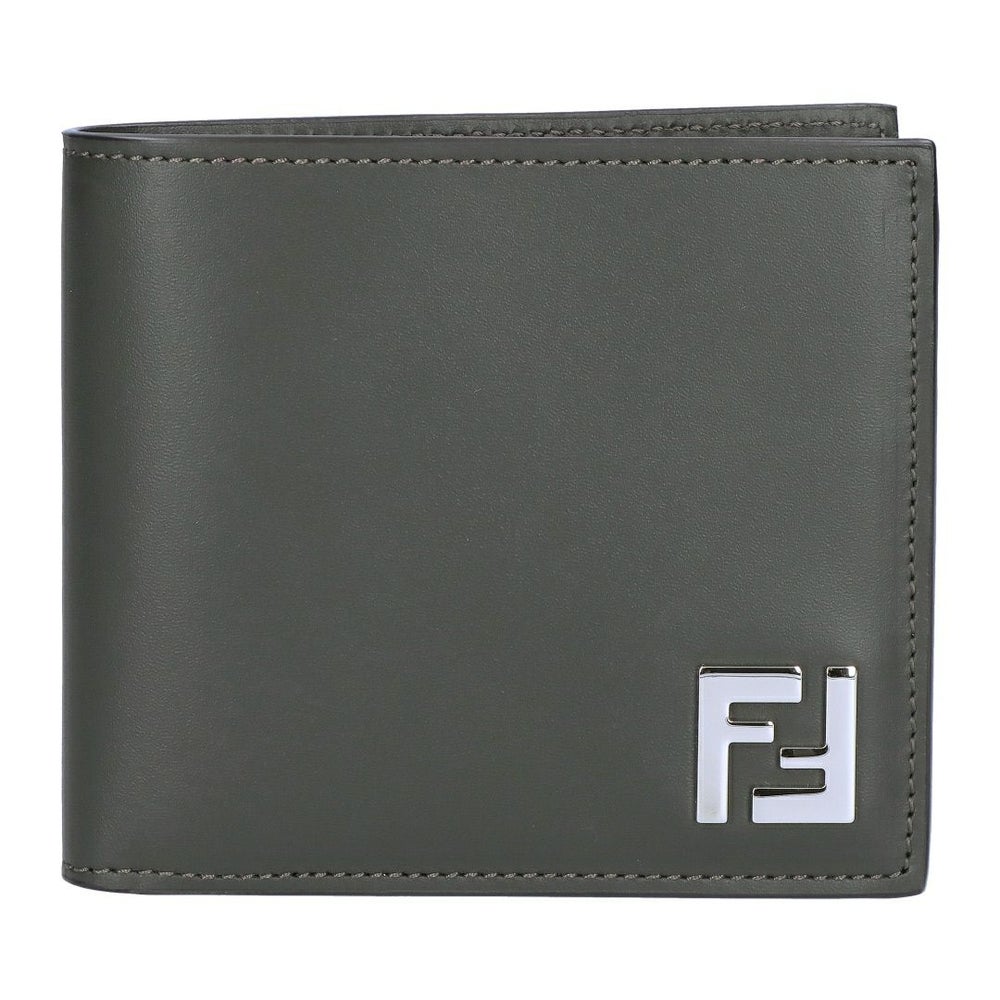 フェンディ FENDI メンズ 折財布 二つ折財布 小銭入れ無し 7M0356 AFF2 F1QCZ MILITARE+TBMR+P