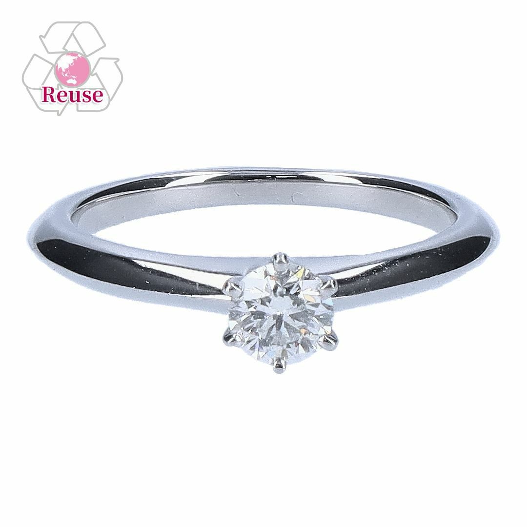 Tiffany & Co. PT950シルバーリング リユース品】 ティファニー TIFFANY アクセサリー リング Pt950ダイヤ