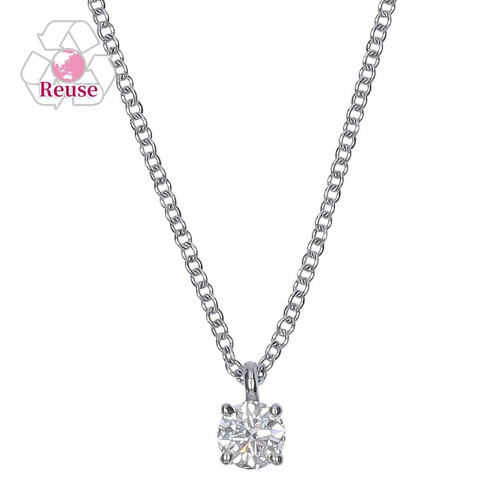 【リユース品】 ティファニー TIFFANY アクセサリー ネックレス ソリティア ダイヤモンド ネックレス シルバー 【お取り寄せ】