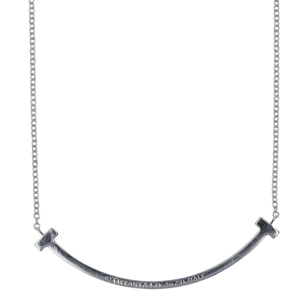 【リユース品】 ティファニー TIFFANY アクセサリー ネックレス Tスマイルネックレス シルバー 【お取り寄せ】