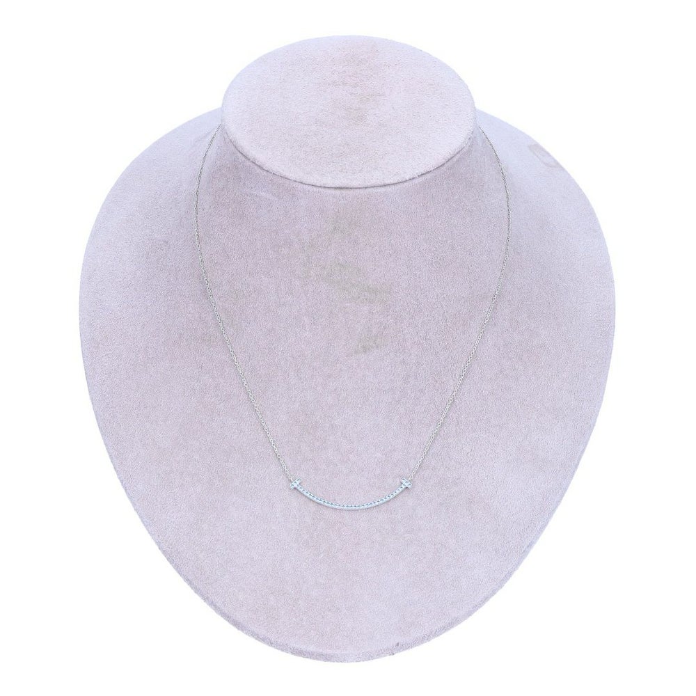 【リユース品】 ティファニー TIFFANY アクセサリー ネックレス Tスマイルネックレス シルバー 【お取り寄せ】