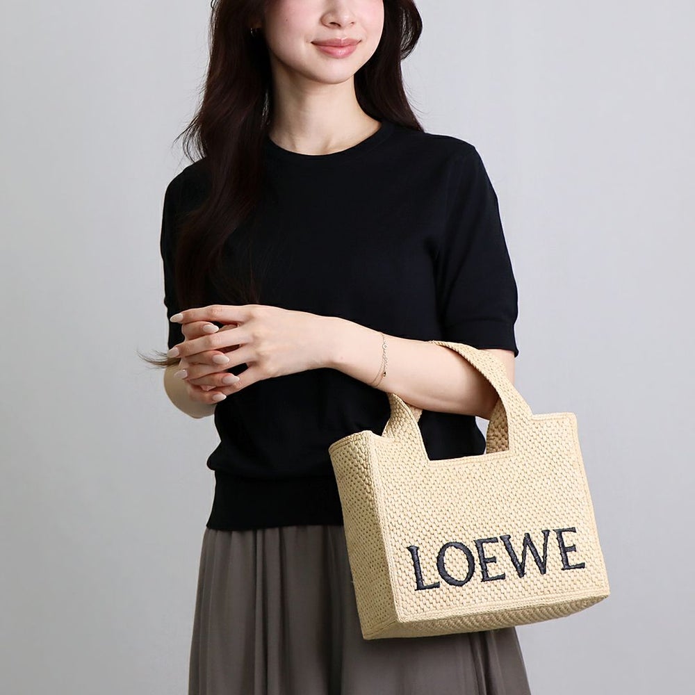 ロエベ LOEWE かごバッグ 2WAYバッグ A685B59X03 2123 NATURAL ロエベフォント トート スモール 【お取り寄せ】