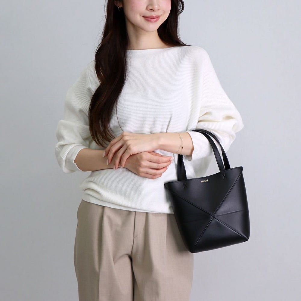 ロエベ LOEWE 2WAYバッグ パズルフォルド ミニ A657V25X01 1100 BLACK  【お取り寄せ】