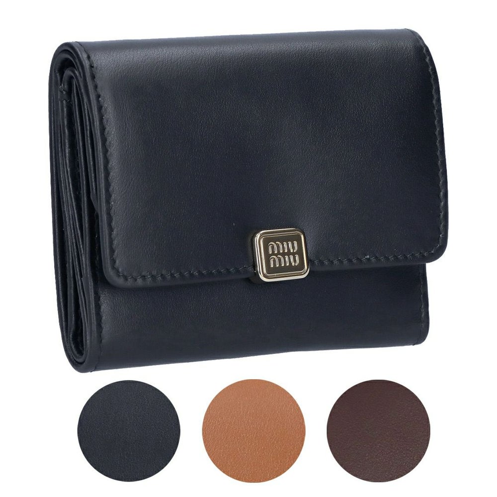 ミュウミュウ MIUMIU 折財布 三つ折り財布 5MH043 2CVX 【お取り寄せ】