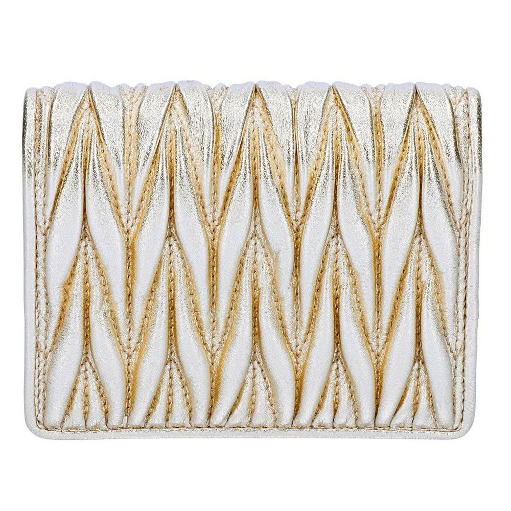 ミュウミュウ MIUMIU 折財布 二つ折り財布 MATELASSE マテラッセ マトラッセ 5MV204 AFPP F0846 PIRITE 【お取り寄せ】