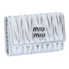 ミュウミュウ MIUMIU キーケース MATELASSE マテラッセ マトラッセ 5PG004 AFPP F0118 ARGENTO 【お取り寄せ】