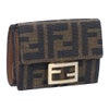 フェンディ FENDI 折財布 三つ折り財布 BAGUETTE バゲット 8M0395 A98P F0A6E TABACCO+MORO+O.SOFT FFモチーフ マイクロ 【お取り寄せ】
