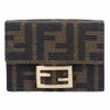 フェンディ FENDI 折財布 三つ折り財布 BAGUETTE バゲット 8M0395 A98P F0A6E TABACCO+MORO+O.SOFT FFモチーフ マイクロ 【お取り寄せ】