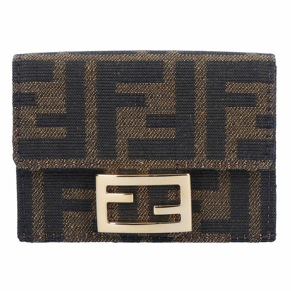 フェンディ FENDI 折財布 三つ折り財布 BAGUETTE バゲット 8M0395 A98P F0A6E TABACCO+MORO+O.SOFT FFモチーフ マイクロ 【お取り寄せ】
