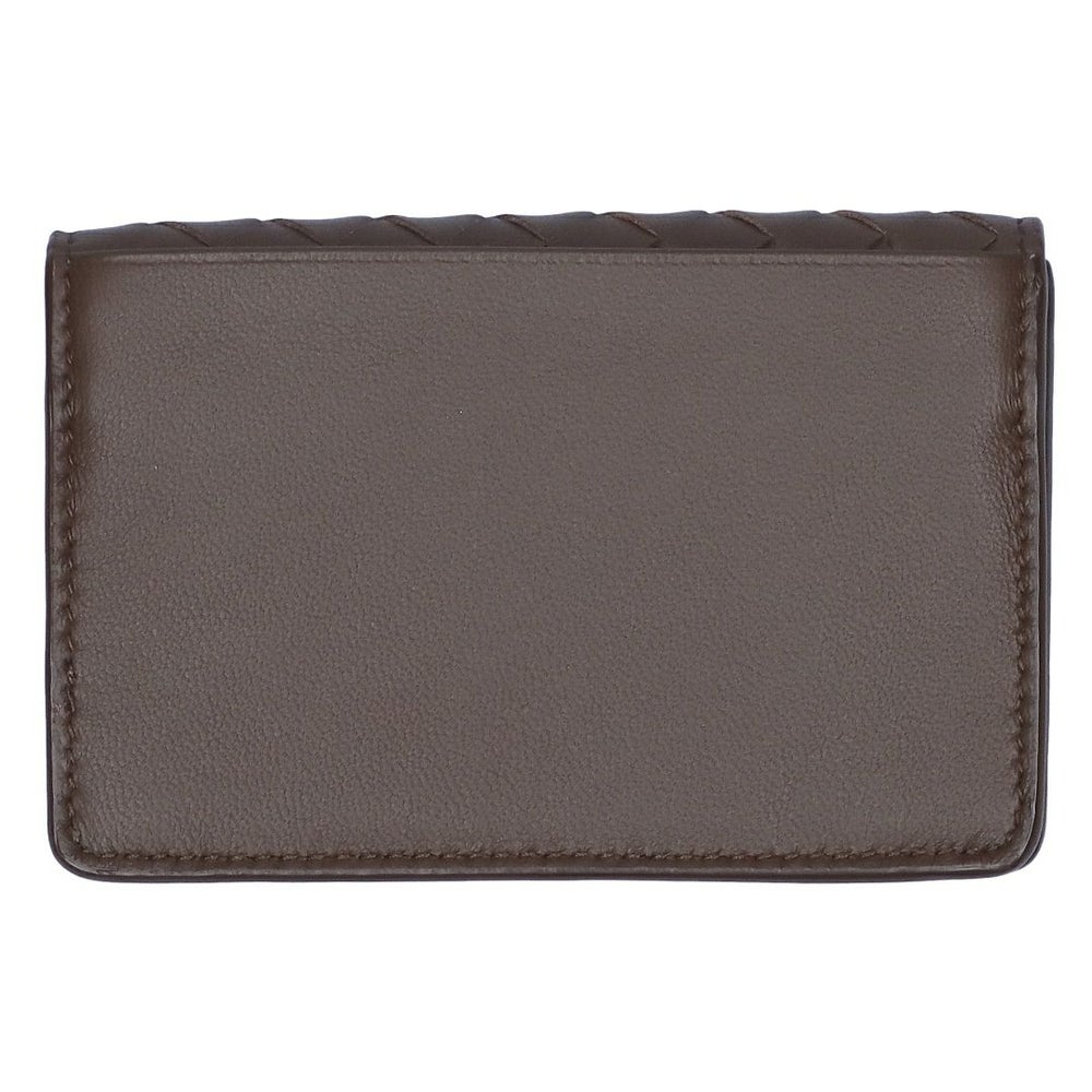 ボッテガヴェネタ BOTTEGA VENETA 名刺入れ カードケース イントレチャート 133945 V3UN1 2017 BROWN