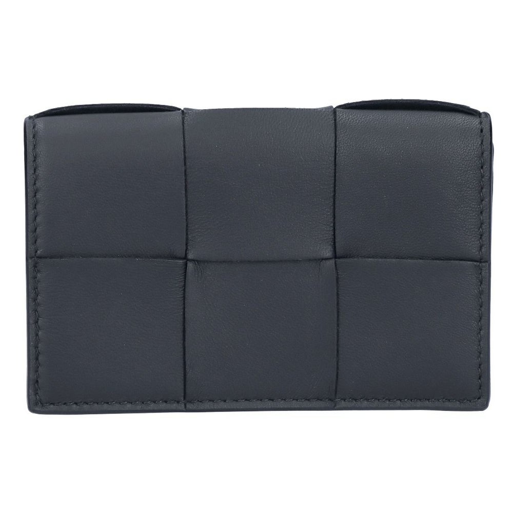 ボッテガヴェネタ BOTTEGA VENETA 名刺入れ カードケース イントレチャート 651396 V3UO3 8803 BLACK-SIL