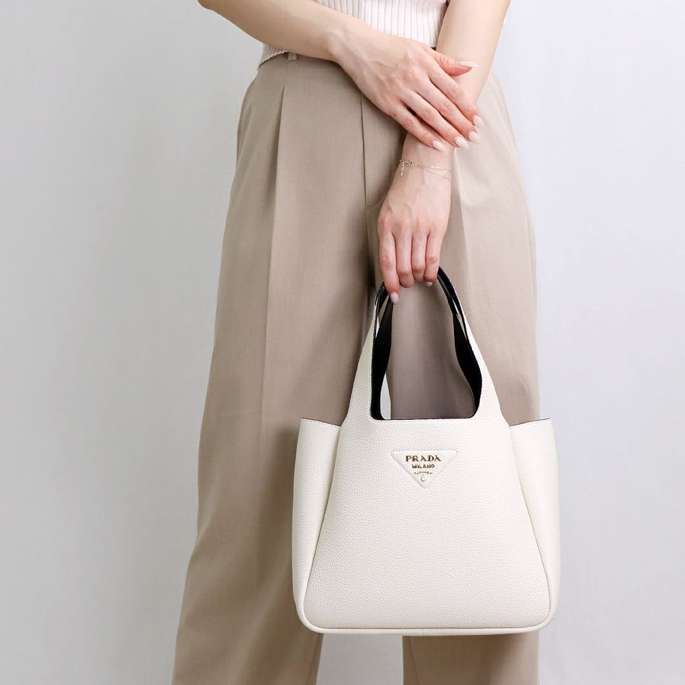 プラダ PRADA トートバッグ ハンドバッグ SHOPPING 1BG335 2DKV ONM F0QO3 BIANCO/NERO 【お取り寄せ】