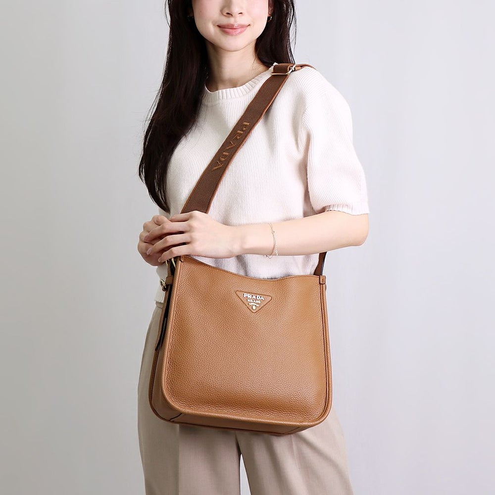 プラダ PRADA ショルダーバッグ SACCA 1BC073 2DKV 7NO F03V8 CARAMEL 【お取り寄せ】