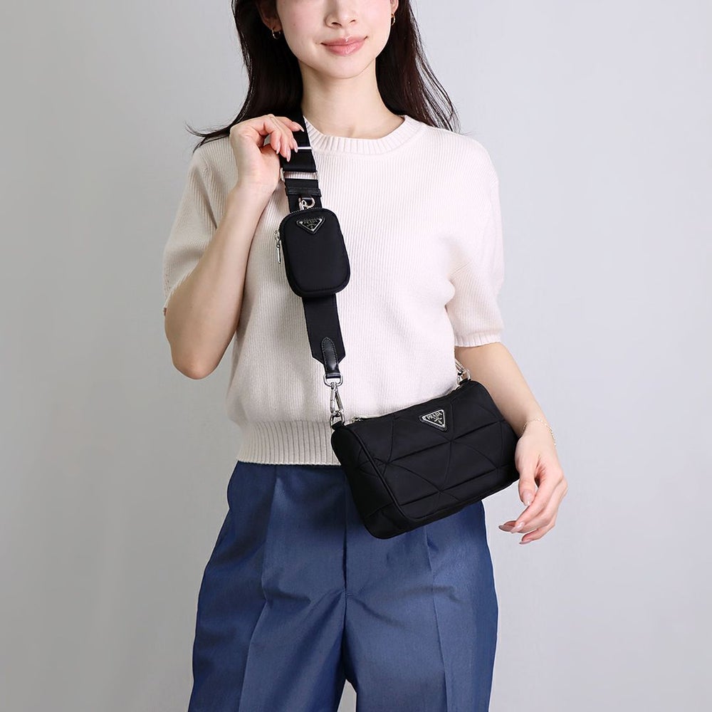 プラダ PRADA ショルダーバッグ SACCA 1BC237 RDJN B9O F0002 NERO 【お取り寄せ】