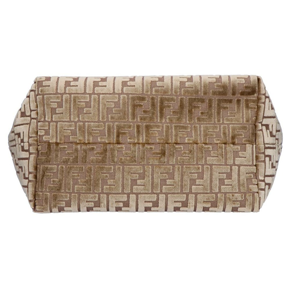 フェンディ FENDI トートバッグ ロール ラージ 8BH425 AT14 F1QDO FFジャカードベルベット CAPPUCCINO+SAND+P カプチーノ 【お取り寄せ】