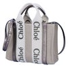 クロエ CHLOE 2WAYバッグ WOODY SMALL ウッディ スモール CHC25SS397 O81 074 SHINY GREY