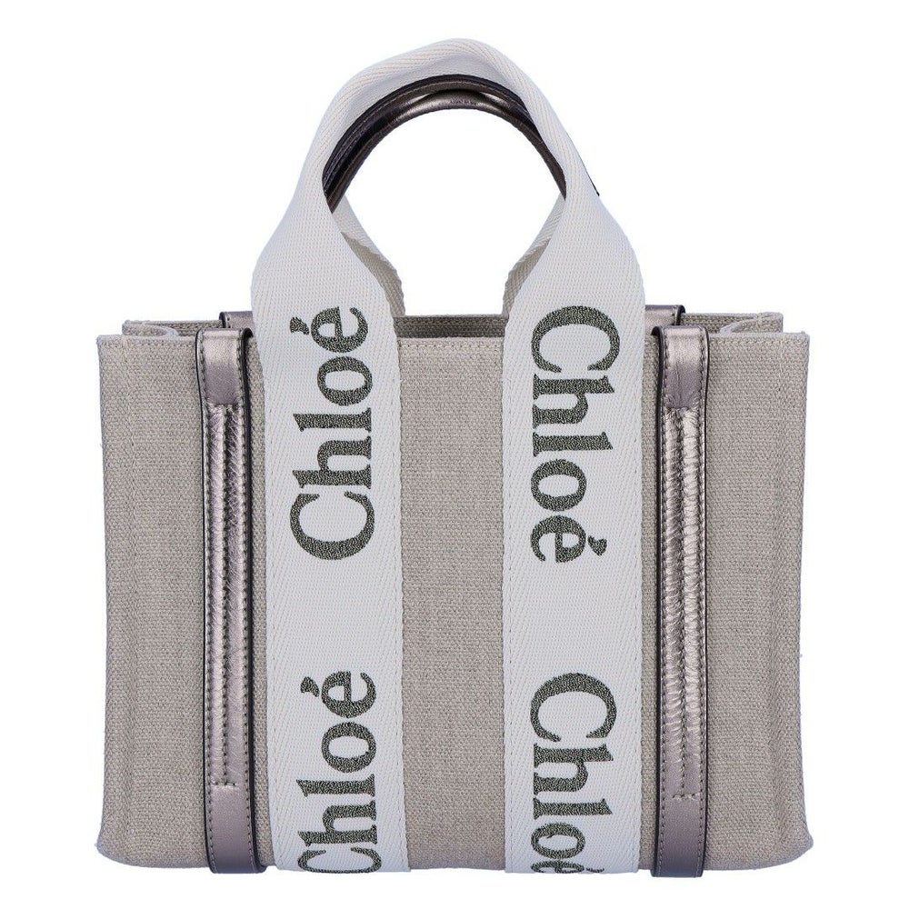 クロエ CHLOE 2WAYバッグ WOODY SMALL ウッディ スモール CHC25SS397 O81 074 SHINY GREY