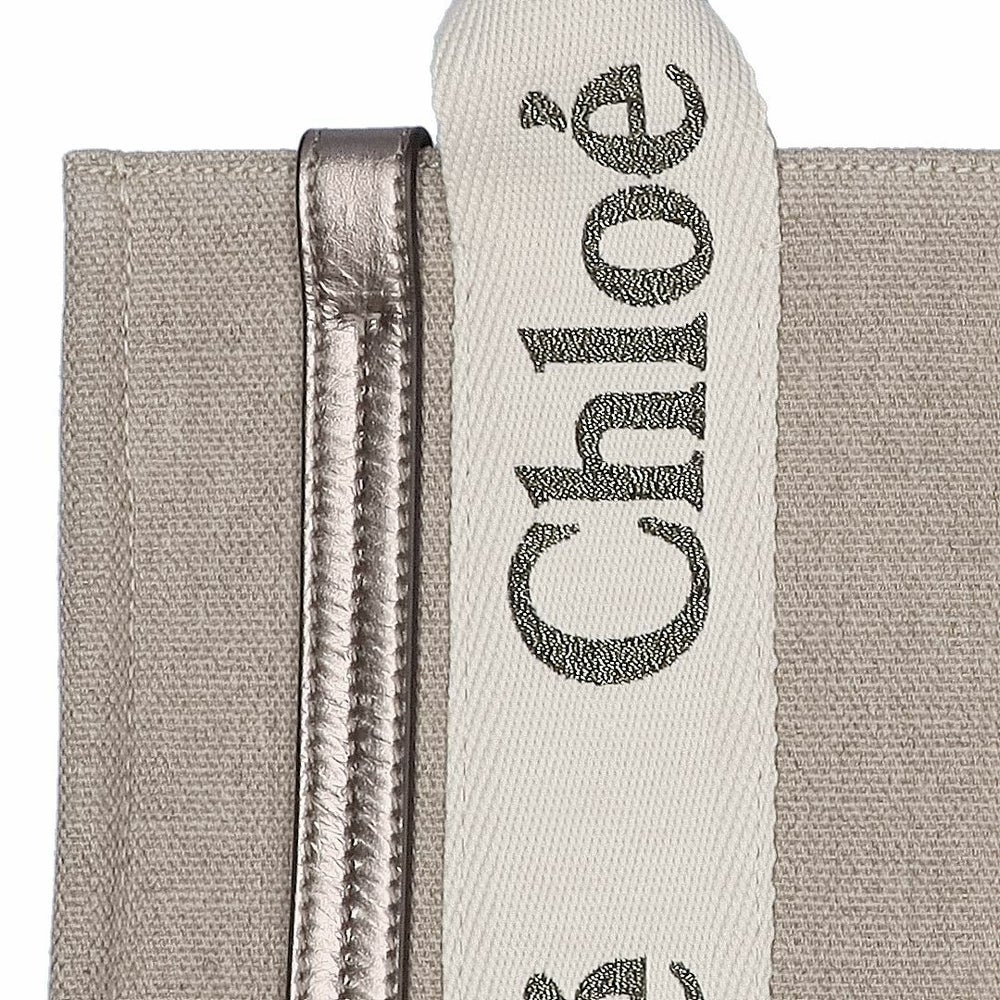クロエ CHLOE 2WAYバッグ WOODY SMALL ウッディ スモール CHC25SS397 O81 074 SHINY GREY
