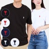 アミパリス AMI PARIS ユニセックス メンズ レディース 半袖Tシャツ RED AMI DE COEUR BFUTS035.724