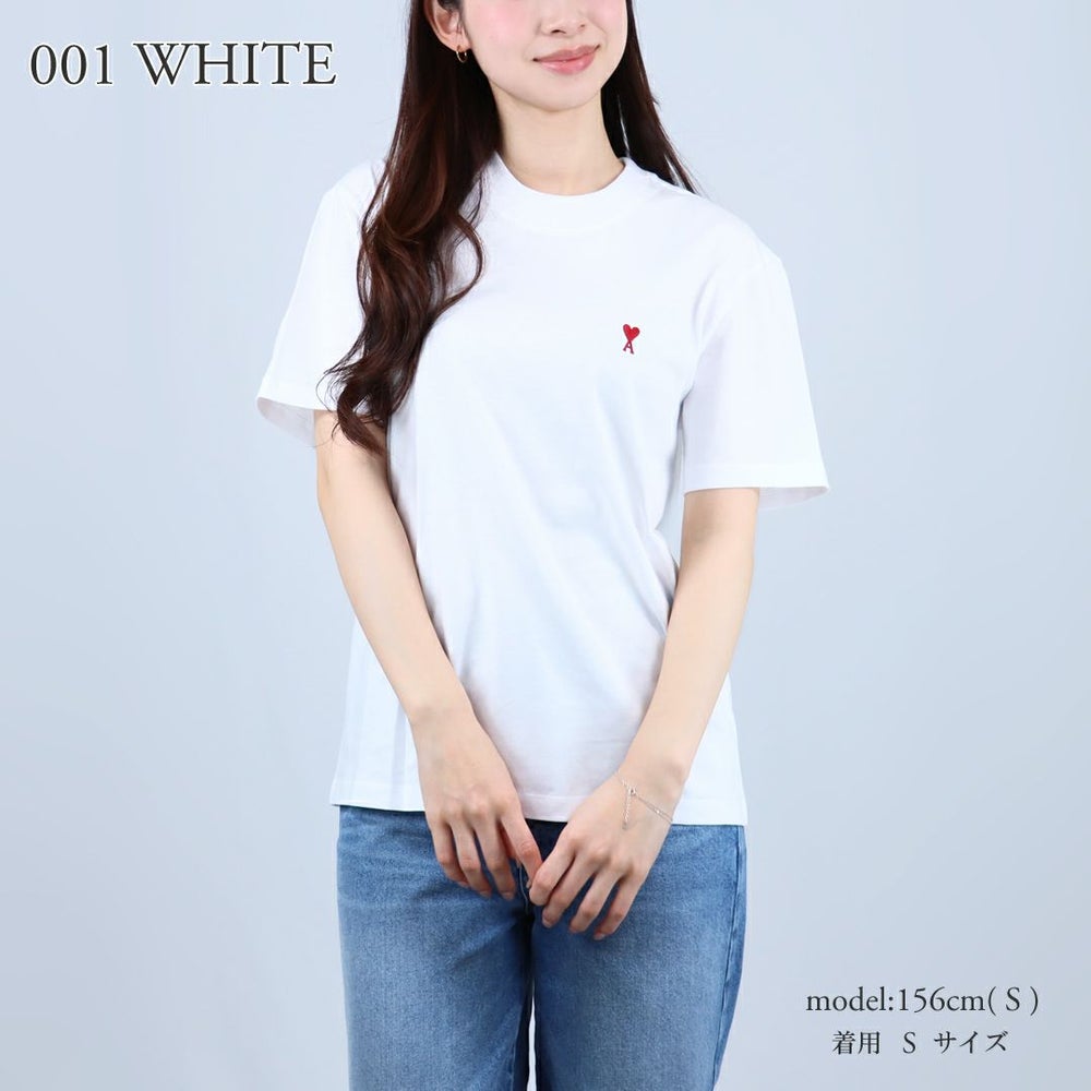 アミパリス AMI PARIS ユニセックス メンズ レディース 半袖Tシャツ RED AMI DE COEUR BFUTS035.724
