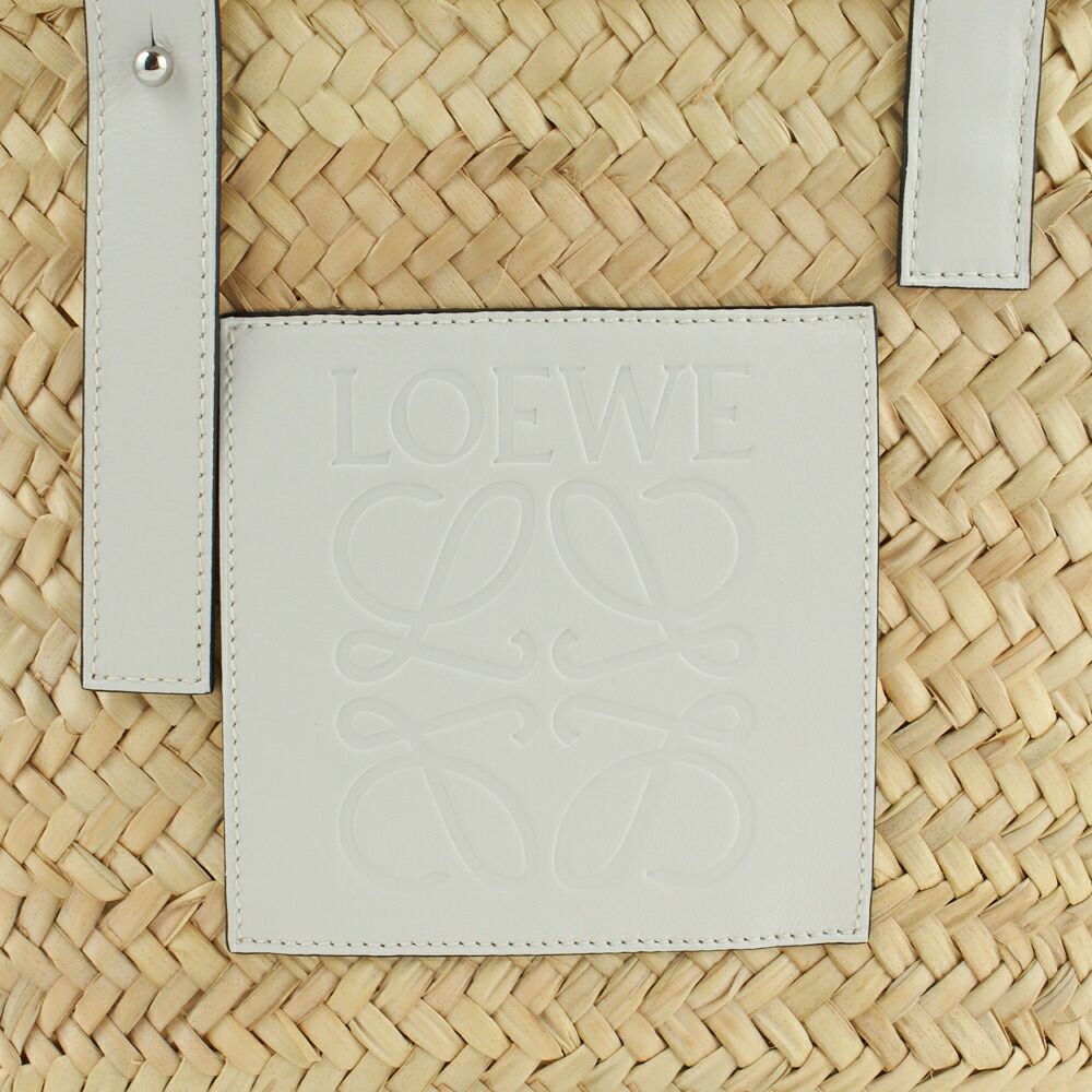 ロエベ かごバッグ バスケットバッグ A223S92X04 ホワイト系(2163 NATURAL/WHITE) LOEWE