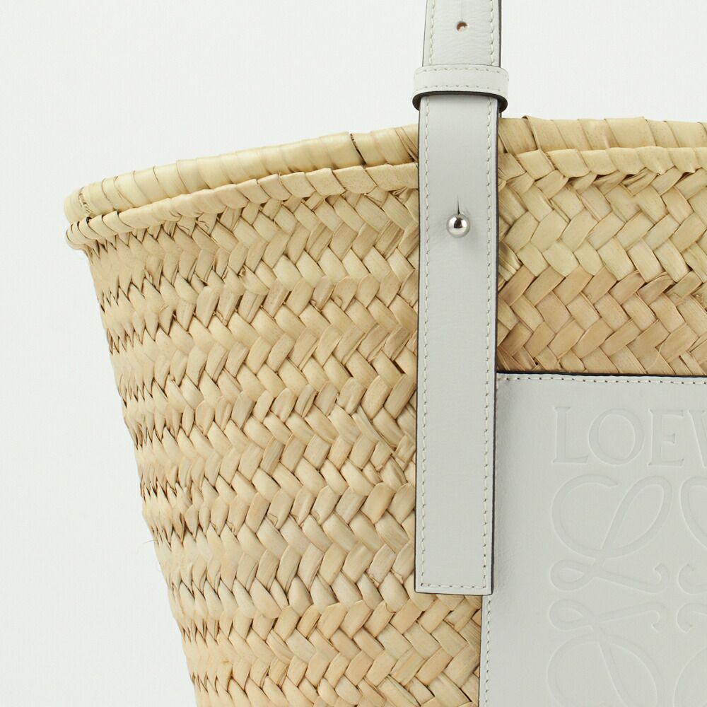 ロエベ かごバッグ バスケットバッグ A223S92X04 ホワイト系(2163 NATURAL/WHITE) LOEWE