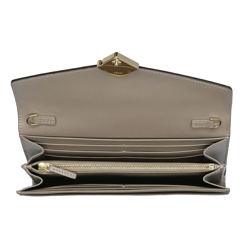 フェンディ FENDI 長財布 チェーンウォレット 8M0365 ALV4 F1N1G TARTUFO+TORTORA+OS 【お取り寄せ】