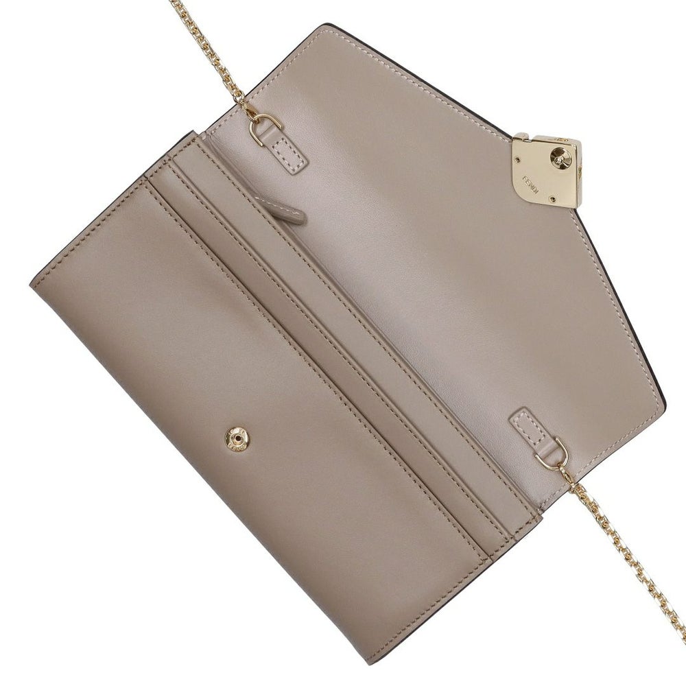 フェンディ FENDI 長財布 チェーンウォレット 8M0365 ALV4 F1N1G TARTUFO+TORTORA+OS 【お取り寄せ】