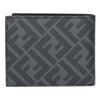 フェンディ FENDI メンズ 折財布 二つ折財布 小銭入れ付き 7M0001 A9XS F0R2A VIT CENTURY NERO SUNFL 【お取り寄せ】