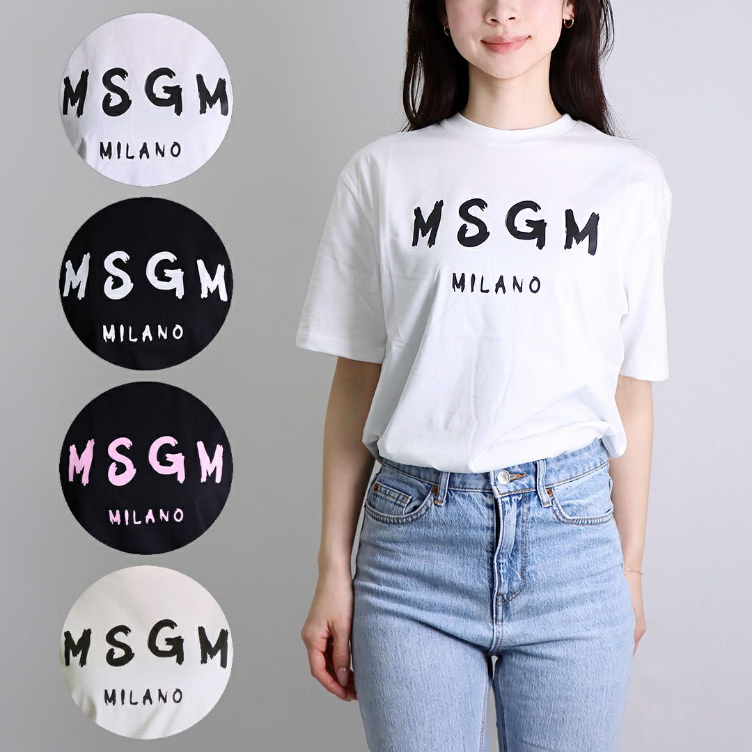 msgm  Tシャツ　キッズ　レディース MSGM（エムエスジーエム） tシャツ Kids ＆ Junior ブランドロゴ半袖T