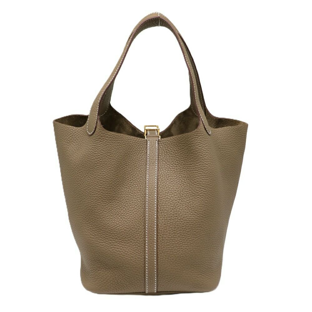 【リユース品】 エルメス HERMES バッグ ハンドバッグ ピコタンロック MM グレー 【お取り寄せ】