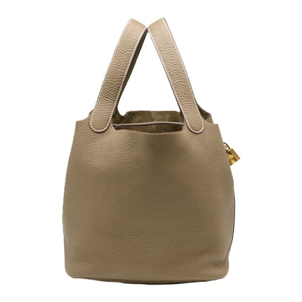 【リユース品】 エルメス HERMES バッグ ハンドバッグ ピコタンロック MM グレー 【お取り寄せ】