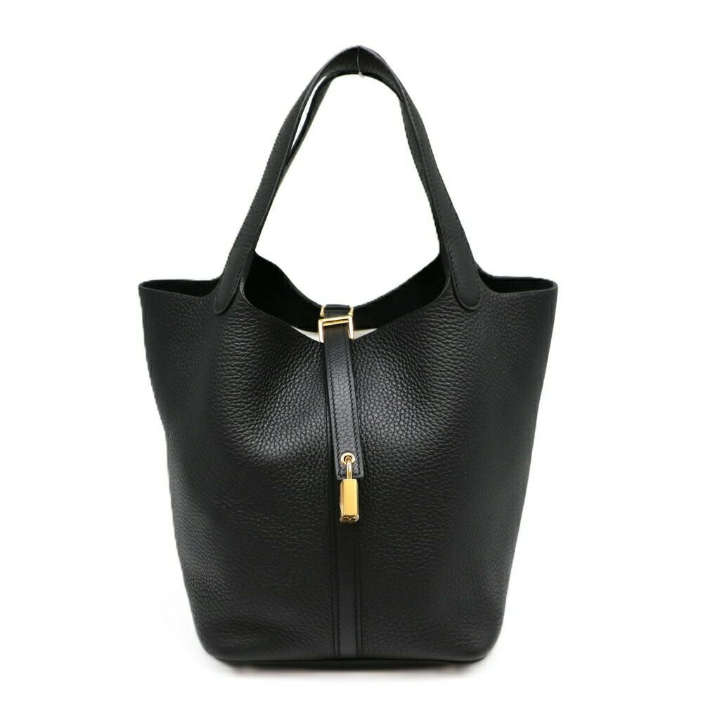 【リユース品】 エルメス HERMES バッグ ハンドバッグ ピコタンロック MM ブラック 【お取り寄せ】