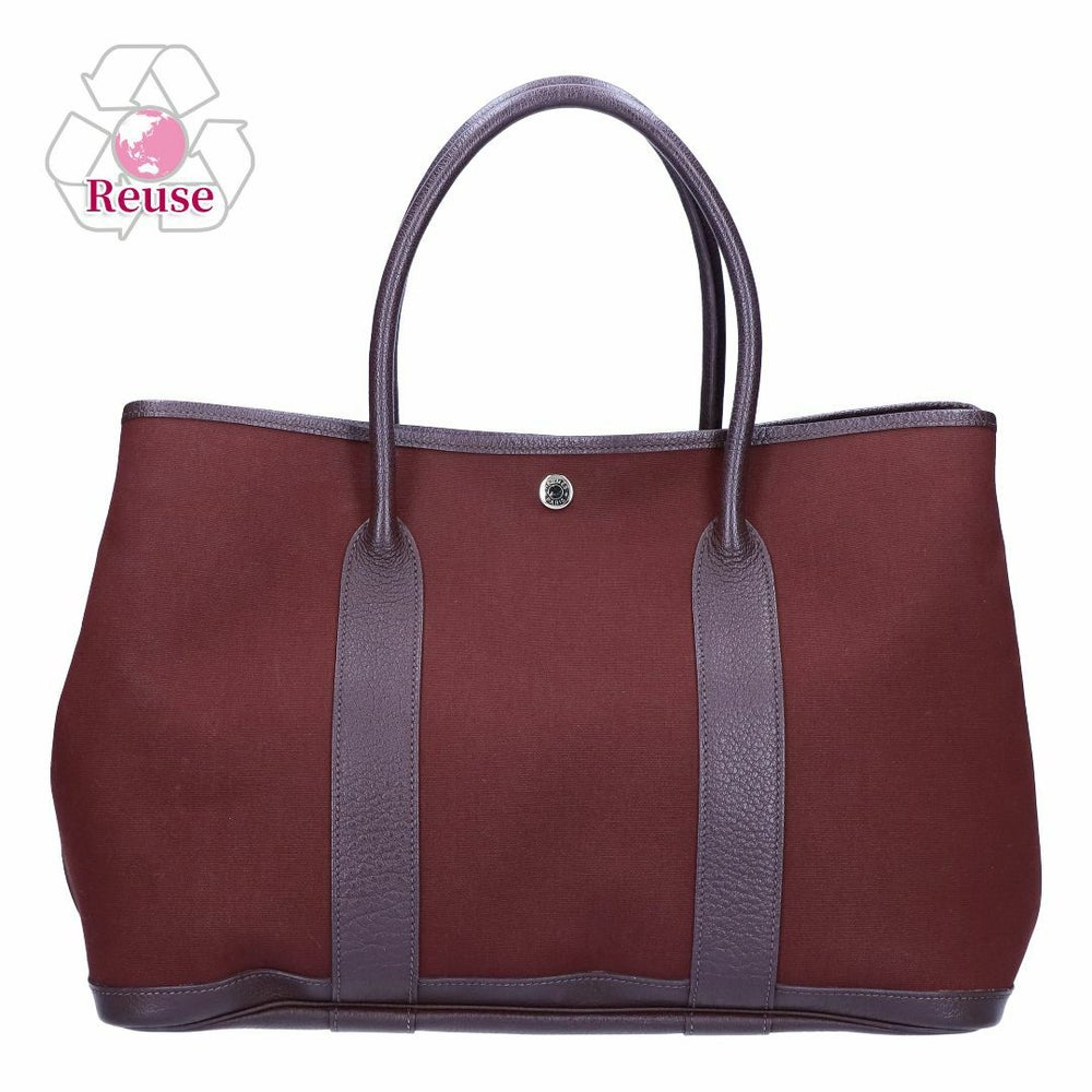 【リユース品】 エルメス HERMES バッグ ハンドバッグ ガーデンパーティPM ワインレッド 【お取り寄せ】