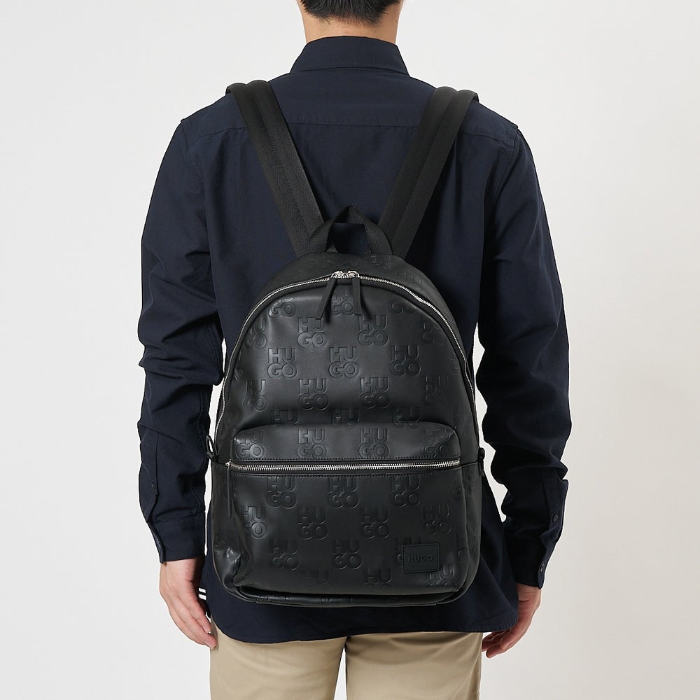 ヒューゴボス HUGO BOSS リュックサック バックパック HUGO RED 50535710 002 BLACK