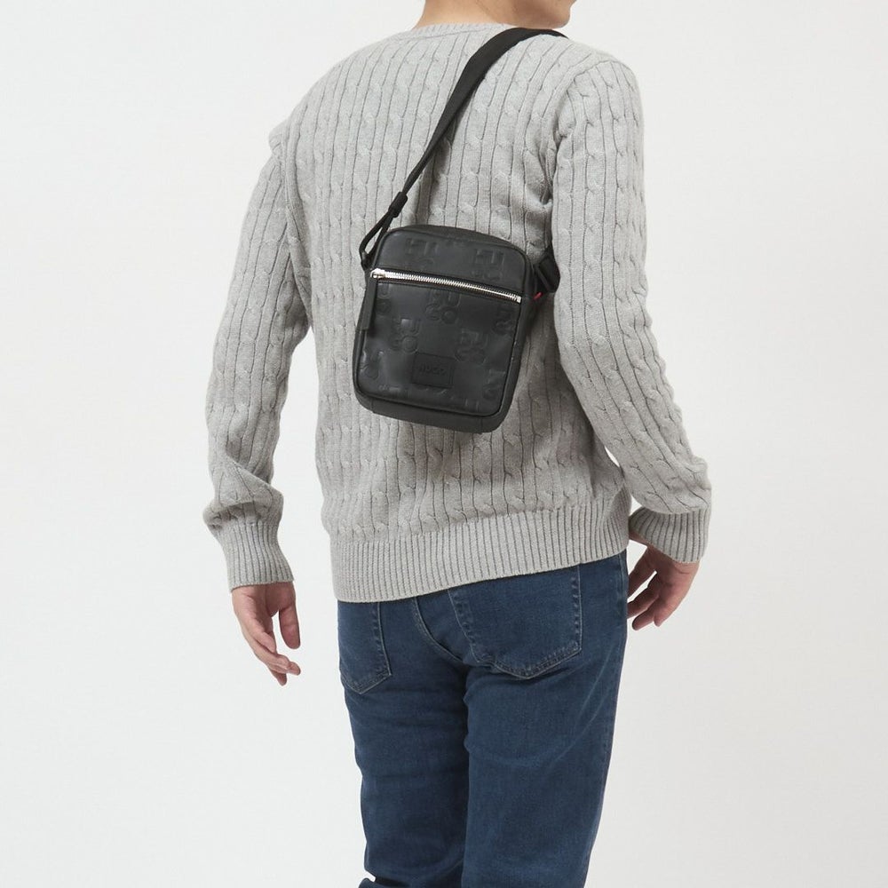 ヒューゴボス HUGO BOSS ショルダーバッグ クロスボディバッグ HUGO RED 50535732 002 BLACK