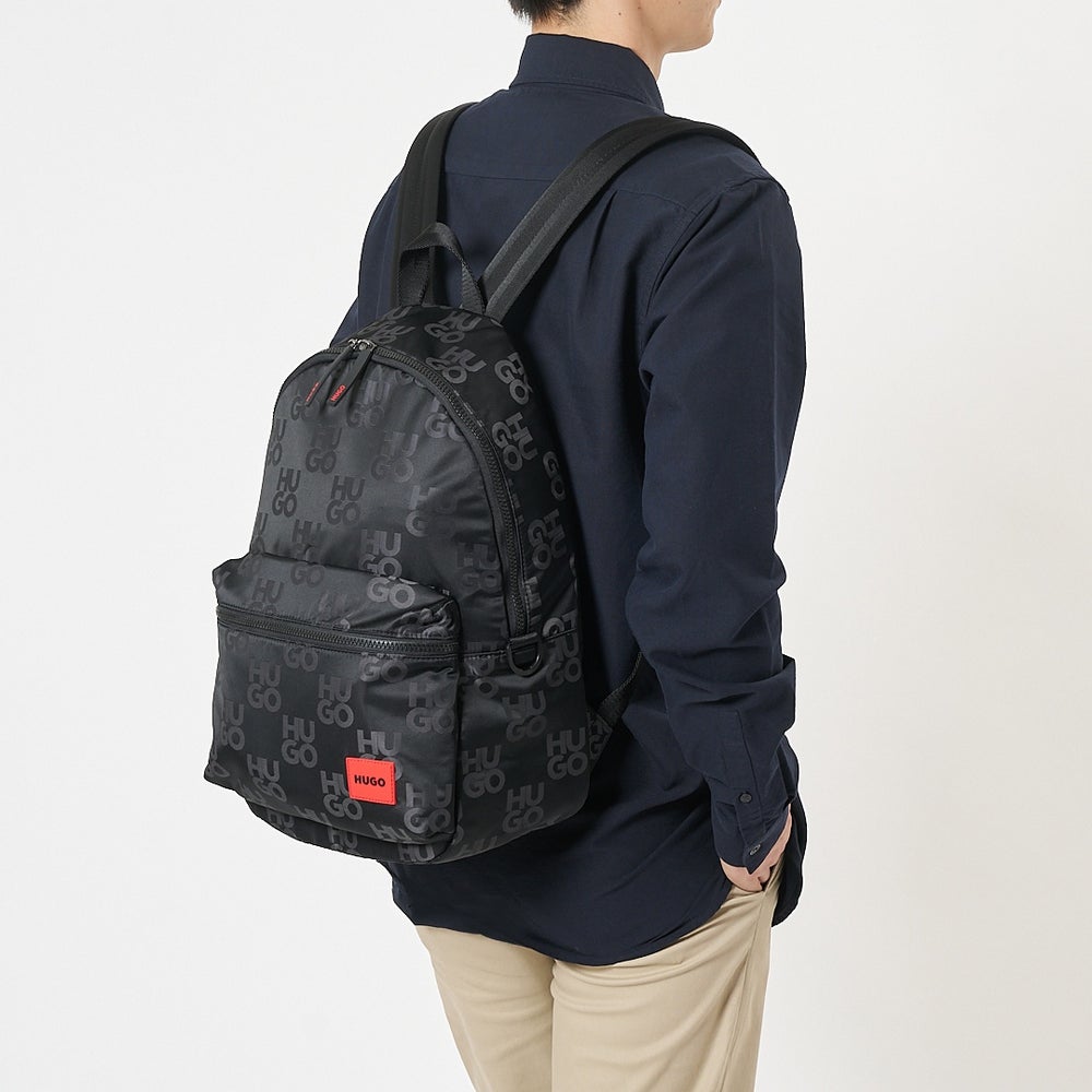 ヒューゴボス HUGO BOSS リュックサック バックパック HUGO RED 50529424 004 BLACK