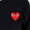 コムデギャルソン COMME DES GARCONS ユニセックス 長袖 Tシャツ PLAY プレイ AX-T118 ハート ロゴ ロンT メンズ レディース
