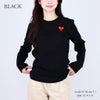 コムデギャルソン COMME DES GARCONS ユニセックス 長袖 Tシャツ PLAY プレイ AX-T118 ハート ロゴ ロンT メンズ レディース